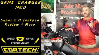 Cortech Super 2.0 Tank Bag Review + DIY Power Mod (Ultimate Travel Setup)