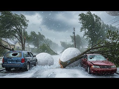 Chaos in Argentina..!! Massive hailstorm destroys homes and cars in Córdoba