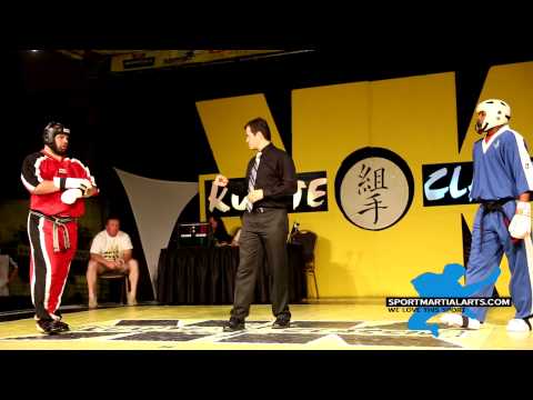 Joey Dacunha v Kevin Walker - Men's Team Sparring Finals Rd 3 - 2014 Kumite Classic