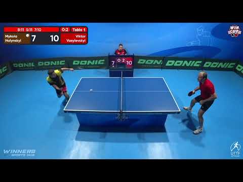 18:00 Mykola Halynskyi 0-3 Viktor Vasylevskyi West 3 WIN CUP 04.12.2022 | TABLE TENNIS WINCUP