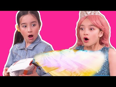 MAGICAL VACUUM CLEANER ✨ The Cleaning that saved the day   - Princesses In Real Life | Kiddyzuzaa