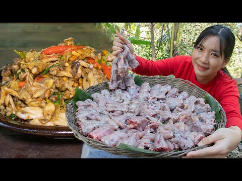Frogs Recipe | Fried Yummy 7Kg Frogs Recipe For Dinner