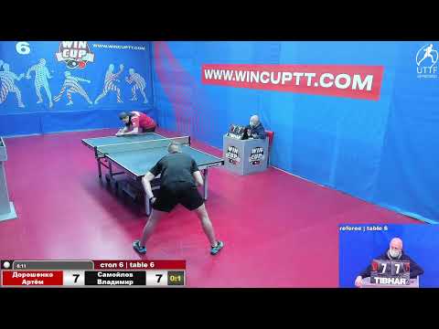 Дорошенко Артём 1-3 Самойлов Владимир Турнир Восток 7 WINCUP 20.01.2022 Прямой эфир.Зал 6