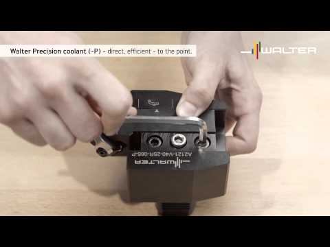 Walter Tools Drehen mit Präzisionskühlung (-P) Hochdruckkühlung  Innenkühlung