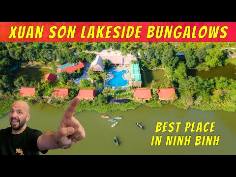 The BEST Place to Stay in Ninh Binh Vietnam! XUAN SON lakeside Bungalow!