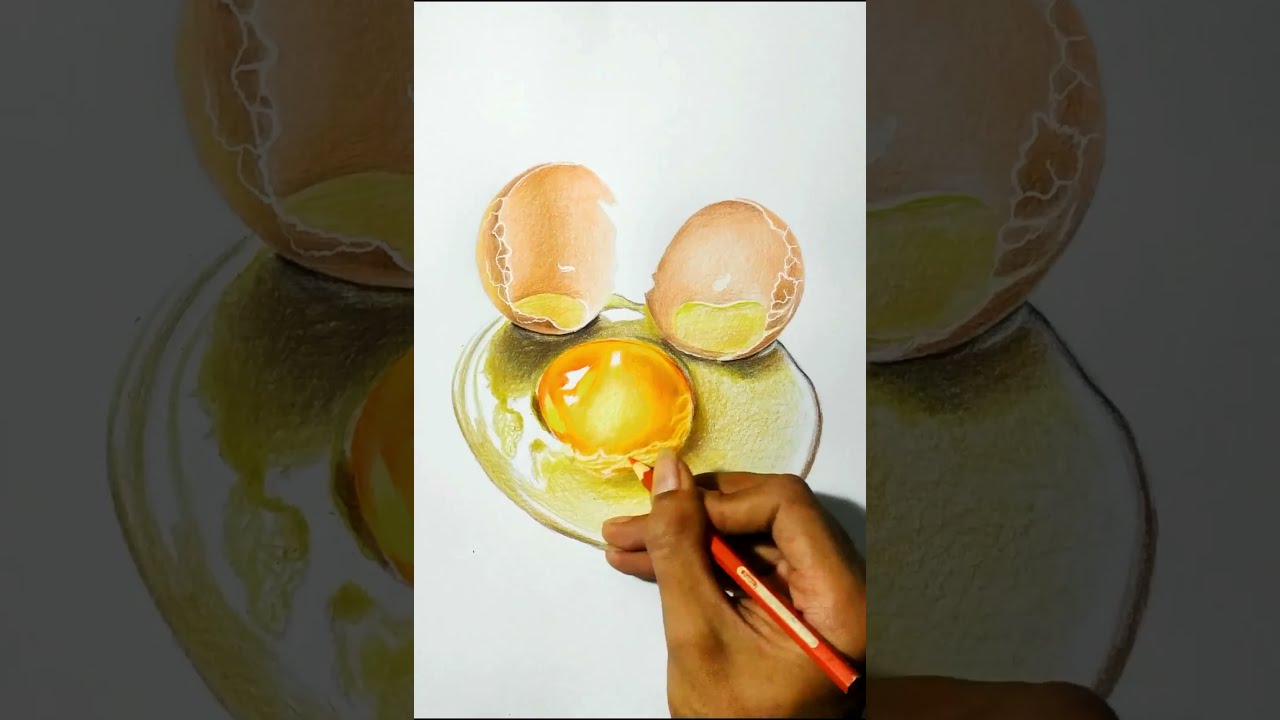 Drawing realistic with colored pencil #shorts