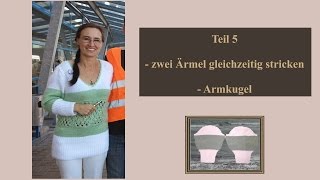 Pullover stricken u. häkeln (38-40). Teil 5 Ärmel