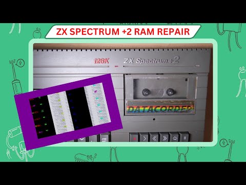 ZX Spectrum 128K +2 Repair - Reset Switch and RAM faults