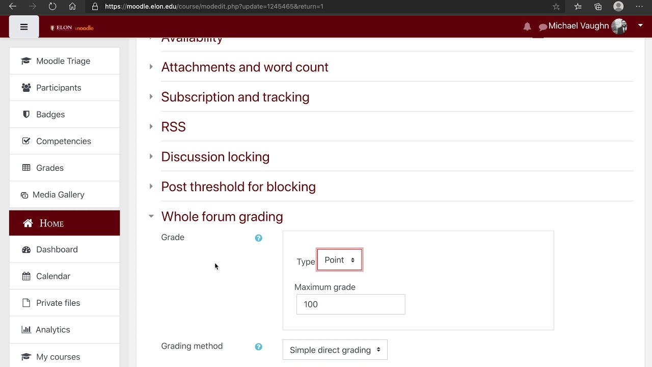 Enabling Grading in Moodle Forums