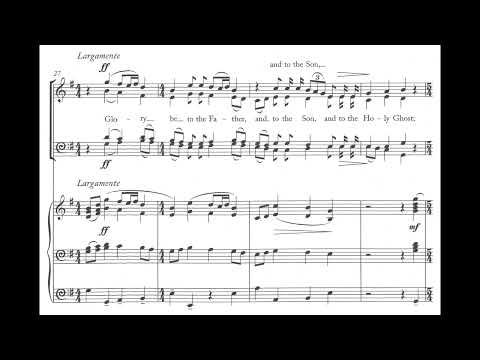 Herbert Sumsion - Nunc dimittis in G (score video)