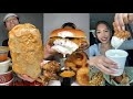 TIKTOK Mukbang Compilation Wingstop Chipotle Dave S Hot Chicken Little Caesars More