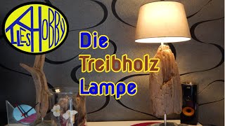 Designerlampe aus Treibholz