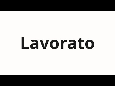 How to pronounce Lavorato