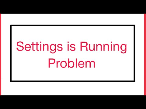 How To Fix Settings is Running Tap for more information or to stop the app problem solve