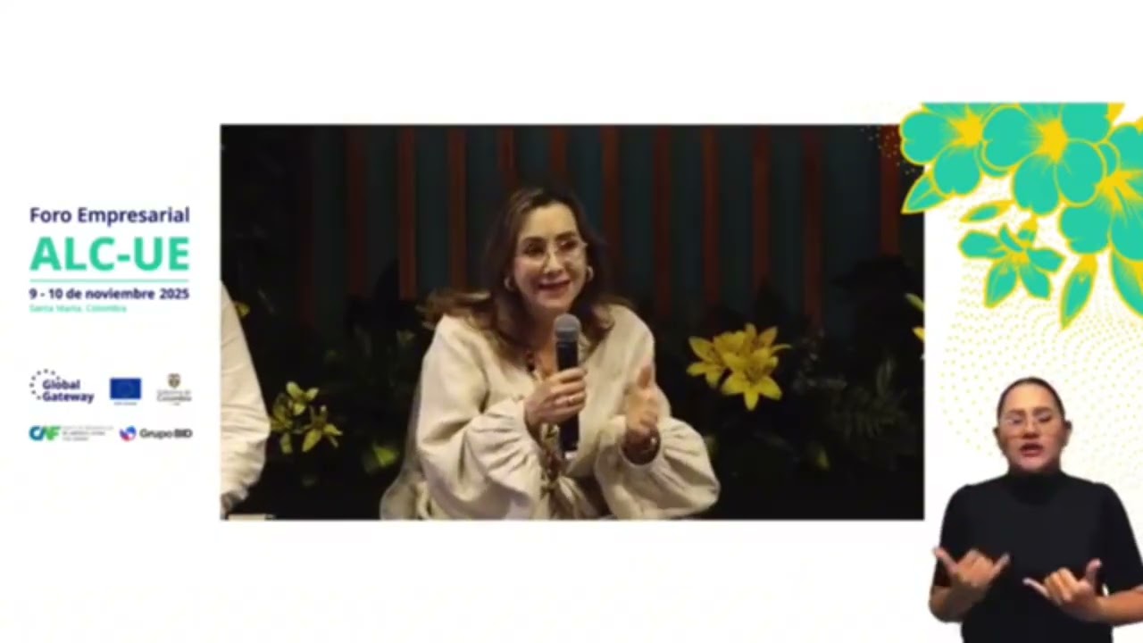 Participación Gina Riaño - Foro Empresarial ALC UE