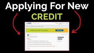 Applying For Credit Cards Advice - MyFICO Example, Rebuilding Credit!