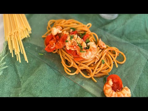 Ricetta SPAGHETTI CON BISQUE DI GAMBERI FRESCHI