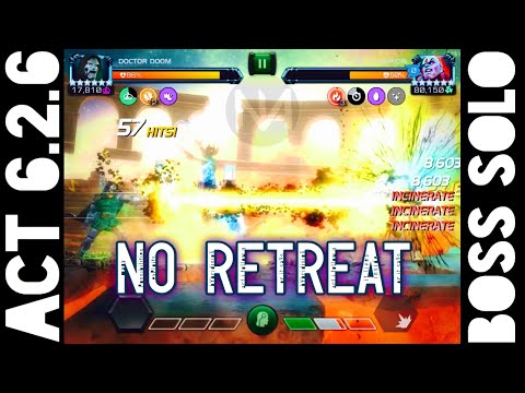 6 Star Rank 3 Doctor Doom Solos No Retreat Champion Boss In 2 Minutes - 80K Sp2 + 60k Incinerate!