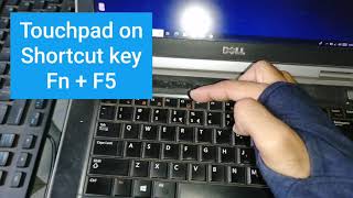 how to turn on touchpad in dell latitude e6430 laptop !! laptop touchpad turn on shortcut key