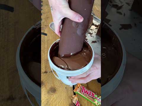 Giant Twix Chocolate & Nutella Bucket Dipping | ASMR