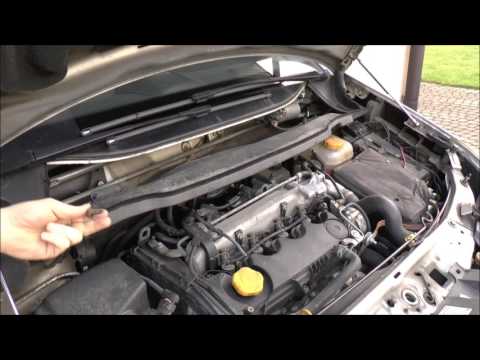 How to remove the scuttle panel/ window trim - Opel/Vauxhall Zafira