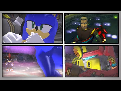 Shadow The Hedgehog - All Sonic and Diablon (Commander Abraham Tower) Battles