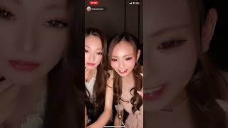 【TikTokライブ】最後の最後に左のキャバ嬢の▼ゾーンから白いのが… #キャバ嬢