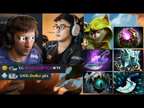 Abed Hoodwink ranked #5 vs Arteezy #3 intense game! ft Dubu support getting sniped constantly!