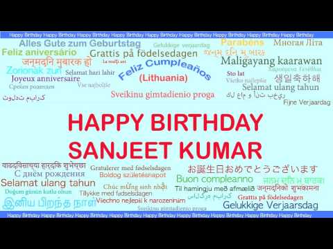 Sanjeet Kumar   Languages Idiomas - Happy Birthday