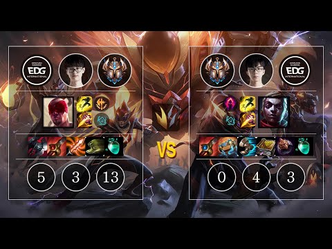 EDG Meiko Lee Sin vs EDG JunJia Ekko Jungle - KR Challenger Patch 10.10