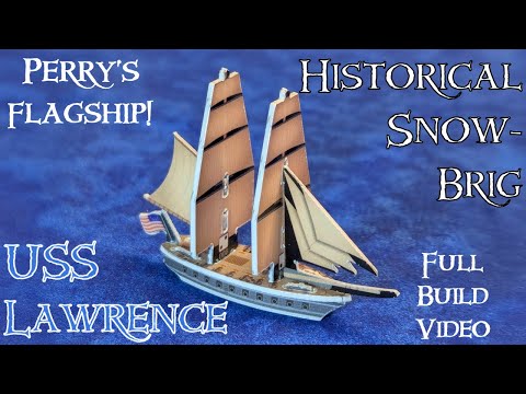 Building USS Lawrence! Pirates CSG brig building | War of 1812 Mega Pack | Battle of Lake Erie