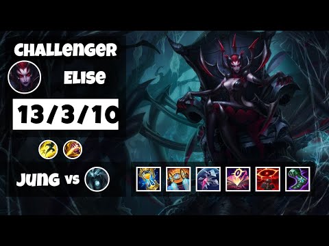 Elise vs Karthus OCE Challenger JUNGLE (13/3/10) - v11.8
