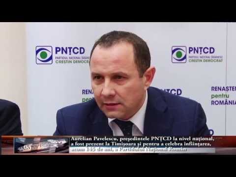 Aurelian Pavelescu, preşedintele PNŢCD la nivel naţional, a fost prezent la Timişoara şi pentru a ce