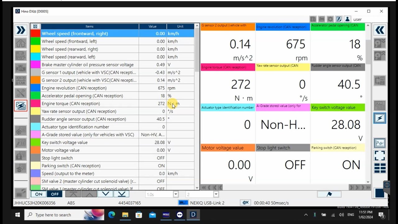 Hino DX3 2024 Diagnostic Software Test