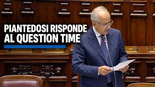 IL MINISTRO DELL'INTERNO MATTEO PIANTEDOSI RISPONDE AL QUESTION TIME ALLA CAMERA DEI DEPUTATI