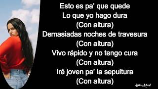 Rosalia, J balvin, El Guincho - Con Altura LETRA