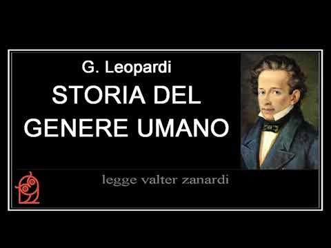 G. Leopardi - MORAL WORKS - HISTORY OF THE HUMAN RACE