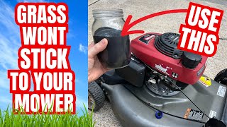 HOW TO STOP GRASS FROM STICKING TO YOUR LAWN MOWER DECK | 15 MINUTE FIX