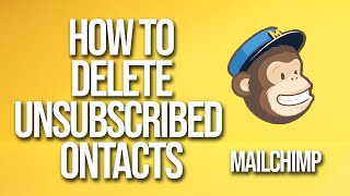 How To Delete Unsubscribed Contacts Mailchimp Tutorial