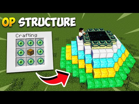 Minecraft,But I Can Craft Op Structure || Minecraft Mods || Minecraft gameplay