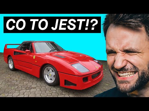 TRAGICZNA REPLIKA FERRARI F40 - Perełki z aukcji