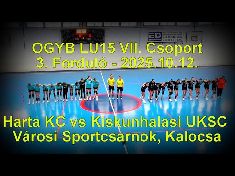 Harta KC - Kiskunhalasi UKSC / OGYB LU15 VII. csoport 3. Forduló / 2025.10.12. -  Sportcs., Kalocsa