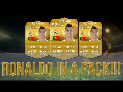 RONALDO IN A PACK!!! | FIFA 15 PACK OPENING | OMFFGGG RONALDOO