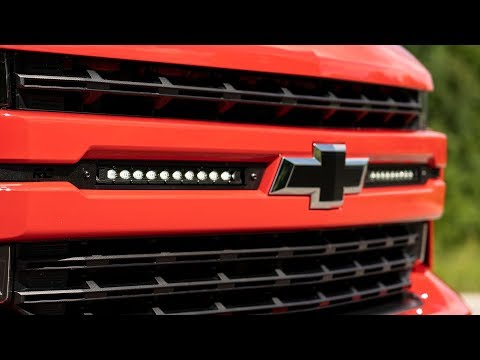 2019 Chevrolet Silverado 1500 10-inch LED Light Bar Grille Kit by Rough Country
