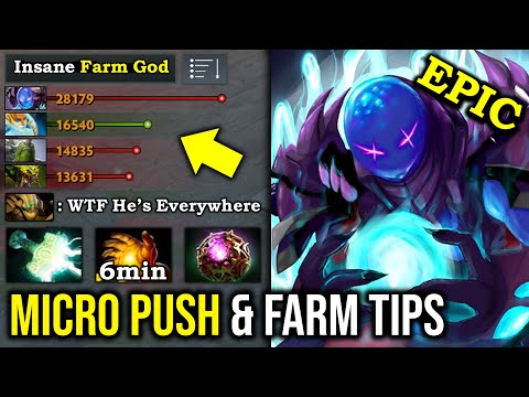 How Pro Micro Farm & Pushing Everywhere with 6Min Midas Imba Flux Slow +950 GPM Arc Warden DotA 2