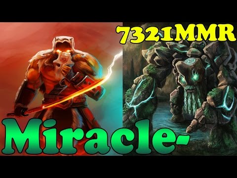 Dota 2 - Miracle- 7321 MMR Plays Juggernaut And Tiny - Ranked Match Gameplay!