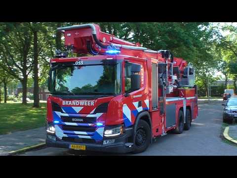 Osse Brandweer met spoed naar een Flatbrand aan de Lisztgaarde in Oss