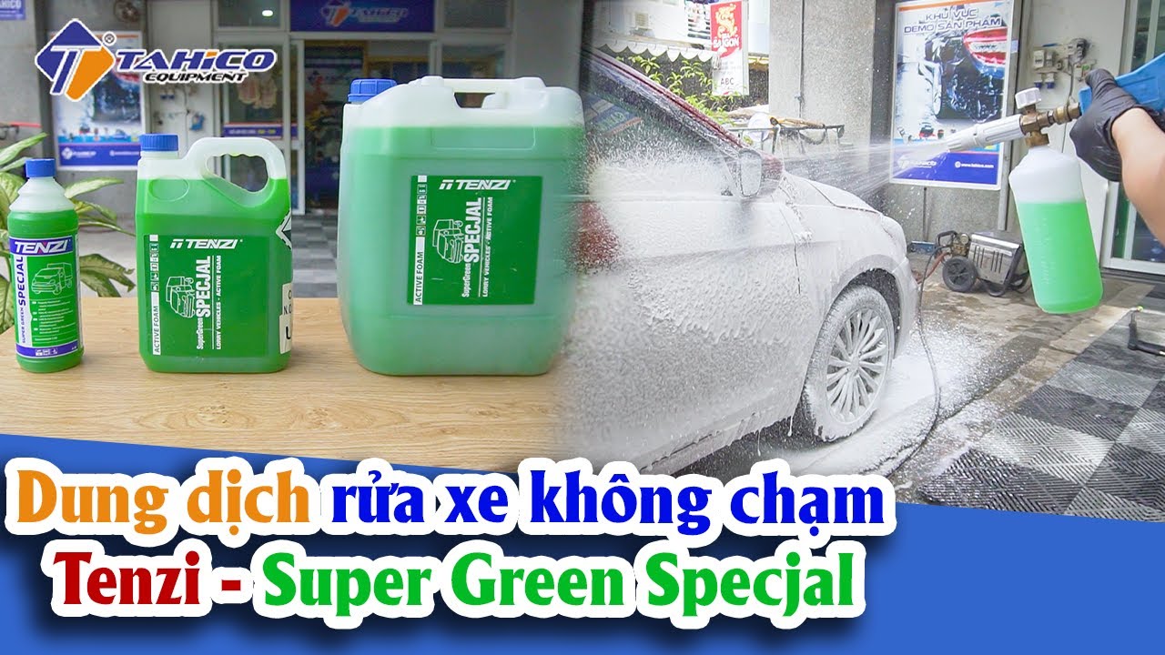 Dung dịch rửa xe không chạm Tenzi - Super Green Specjal 1 lít 20