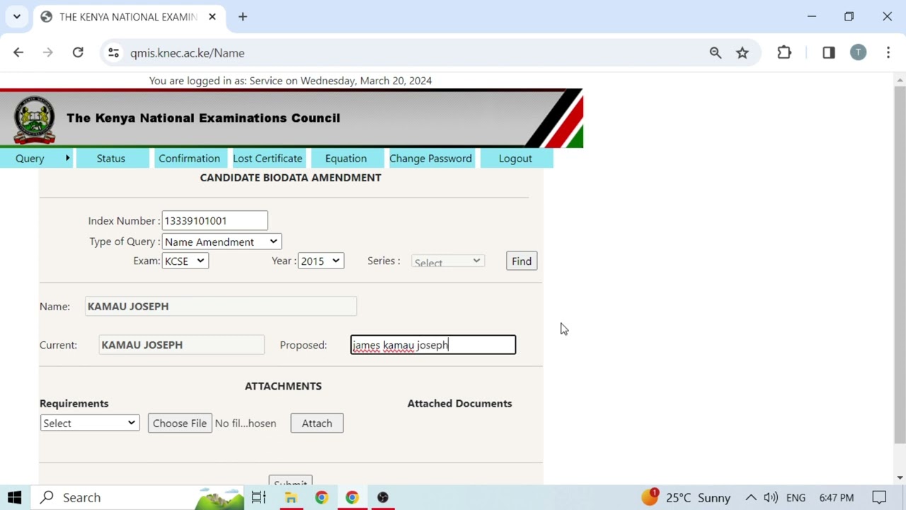 kcse kcpe name amendment on certificate ep - WhatsApp 0751554569