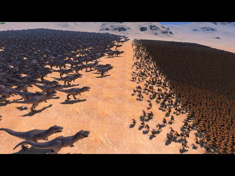30.000 Golden Knights vs. 2000 T-REX | Ultimate Epic Battle Simulator